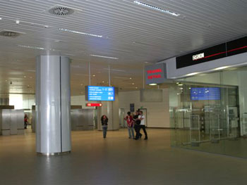 Dobner metal ceilings in sofia airport in bulgaria
